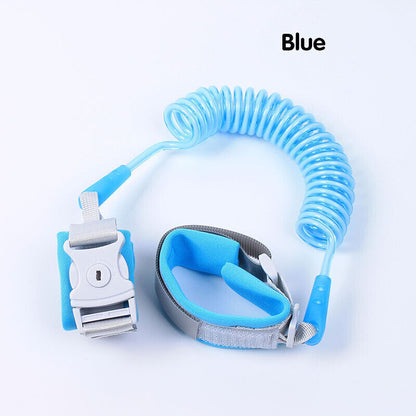 Adjustable Wrist Link Strap with Soft Cuff Anti-Loss Hand Band for Daily Walking Use - Orange