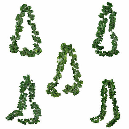 12 X 2M Artificial Ivy Vine Fake Foliage Flower Hanging Leaf Garland Plant Party - Watermelon Leaves