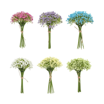 16pcs Artificial Foam Full Star Flowers Wedding Bouquet Home Decor Simulation - Green