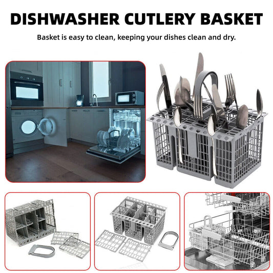 Multifunctional Dishwasher Basket Accessories Fit Hotpoint Indesit Knife And Fork Storage Basket