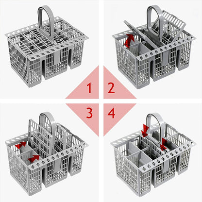 Multifunctional Dishwasher Basket Accessories Fit Hotpoint Indesit Knife And Fork Storage Basket