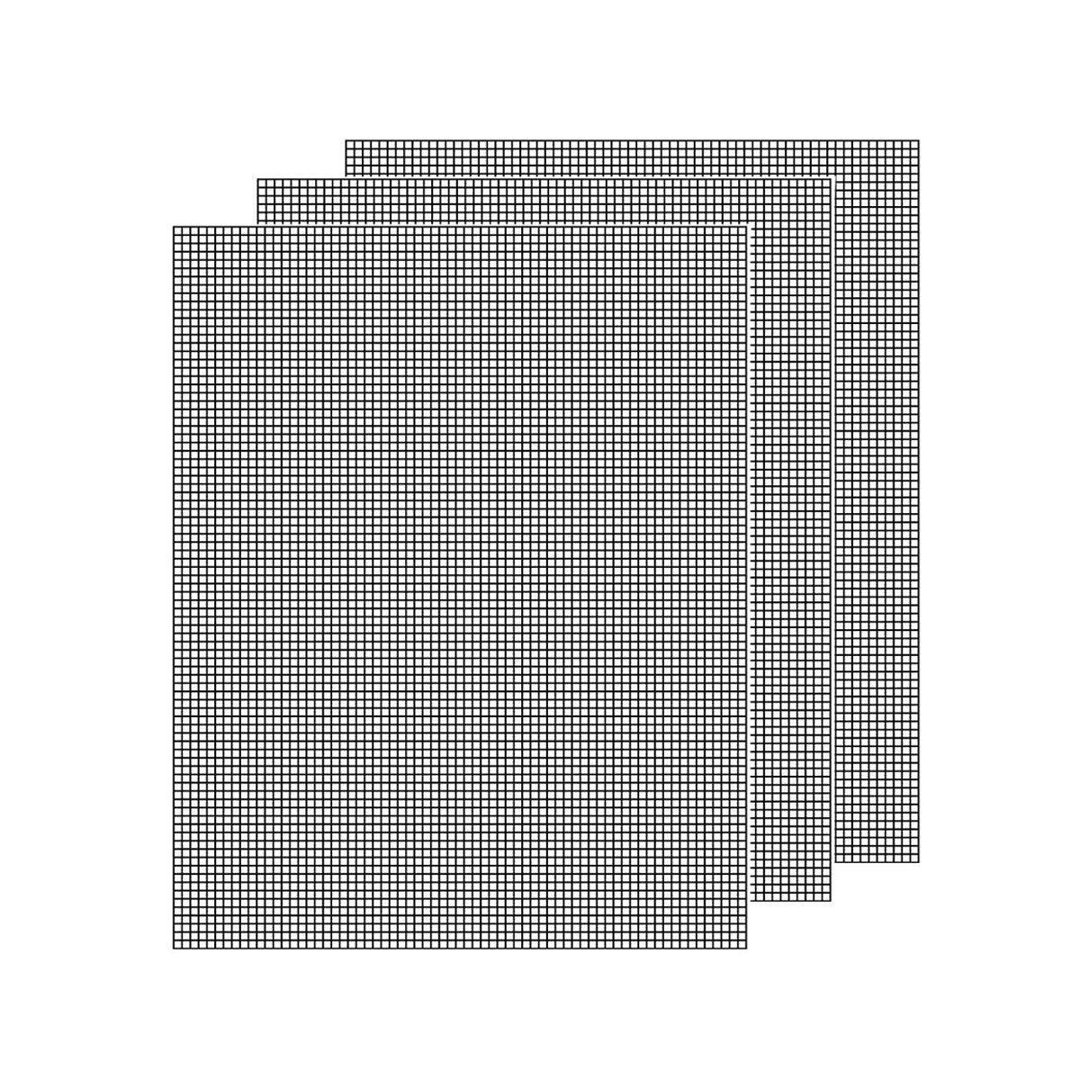 3/6/10PCS Non-Stick BBQ Grill Mat Mesh Liner Cooking Barbecue Sheet Baking Pad - 40X30cm-3PCS