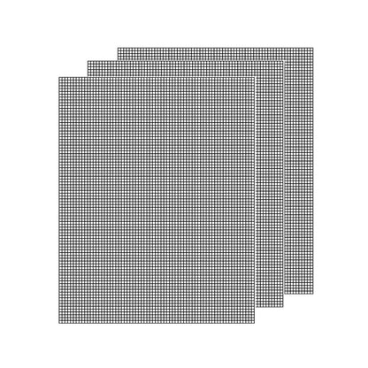 3/6/10PCS Non-Stick BBQ Grill Mat Mesh Liner Cooking Barbecue Sheet Baking Pad - 40X30cm-6PCS