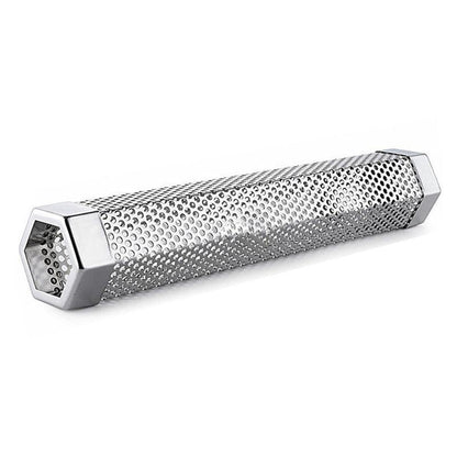 Hexagon Bbq Smoker Tube Stainless Steel Grill Accessory Smoking Box Long Lasting - 12Inch