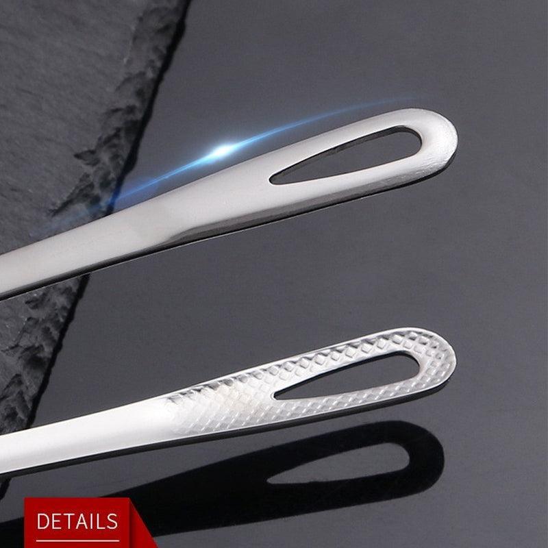 24/28Cm Stainless Steel Kitchen Grill Straight Tweezers Bbq Food Tongs Tools - 24CM