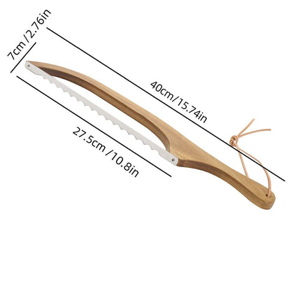 Wooden Bread Cutter Saw for Perfect Slice Cutting Tool Bread Slicer Kitchen