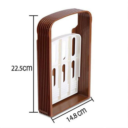 Foldable Bread Slicer Cutting Guide for Loaf Toast Adjustable Thickness
