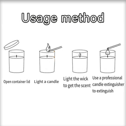 2Pcs Smokeless Glass Aromatherapy Candles Scented Gift Set for Relaxation - Lime Basil