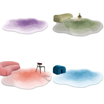 Shaped Cashmere Carpet Living Room Full Blanket Cloakroom Dressing Table - Blue