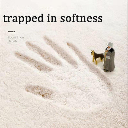 Shaped Cashmere Carpet Living Room Full Blanket Cloakroom Dressing Table - Blue