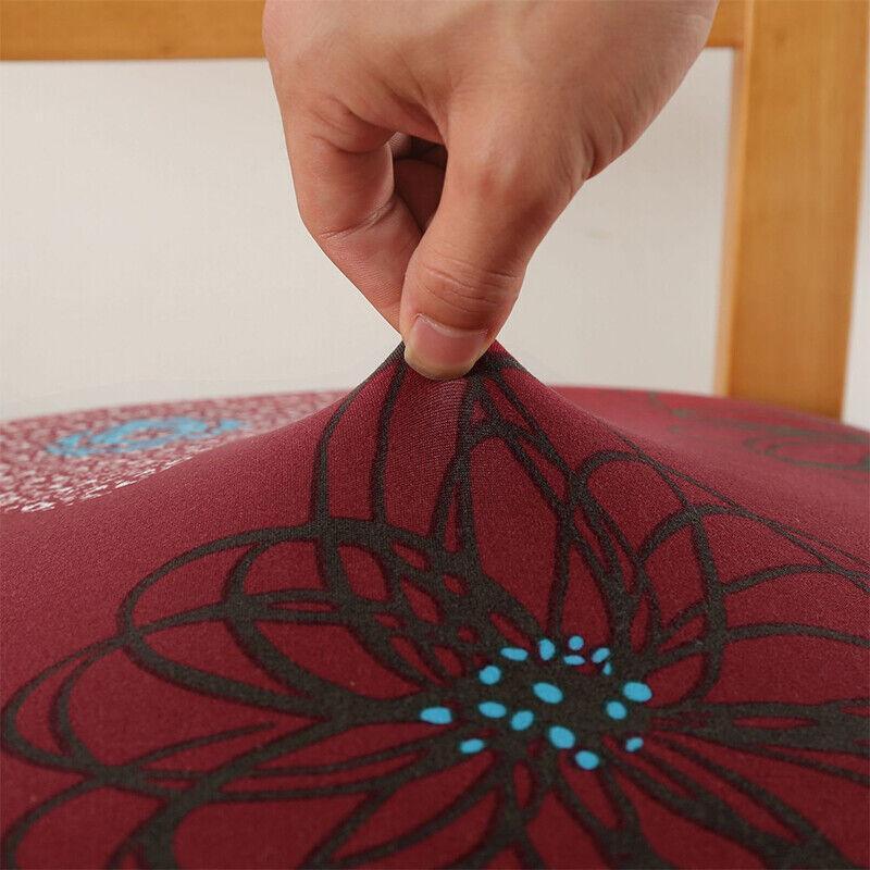 Stretch Dining Chair Seat Covers Removable Seat Cushion Slipcovers Protector - F - Mekamart Australia