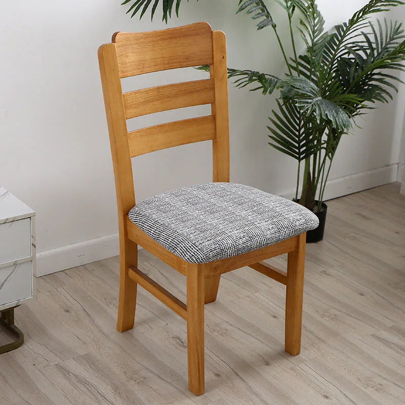 Stretch Dining Chair Seat Covers Removable Seat Cushion Slipcovers Protector - F - Mekamart Australia