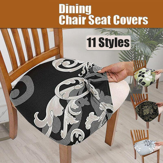 Stretch Dining Chair Seat Covers Removable Seat Cushion Slipcovers Protector - I - Mekamart Australia