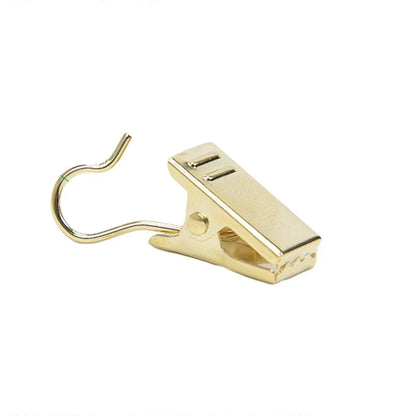 50PCS Stainless Steel Curtain Clip Hooks Strong Load-bearing Shower Accessories - Copper - Mekamart Australia