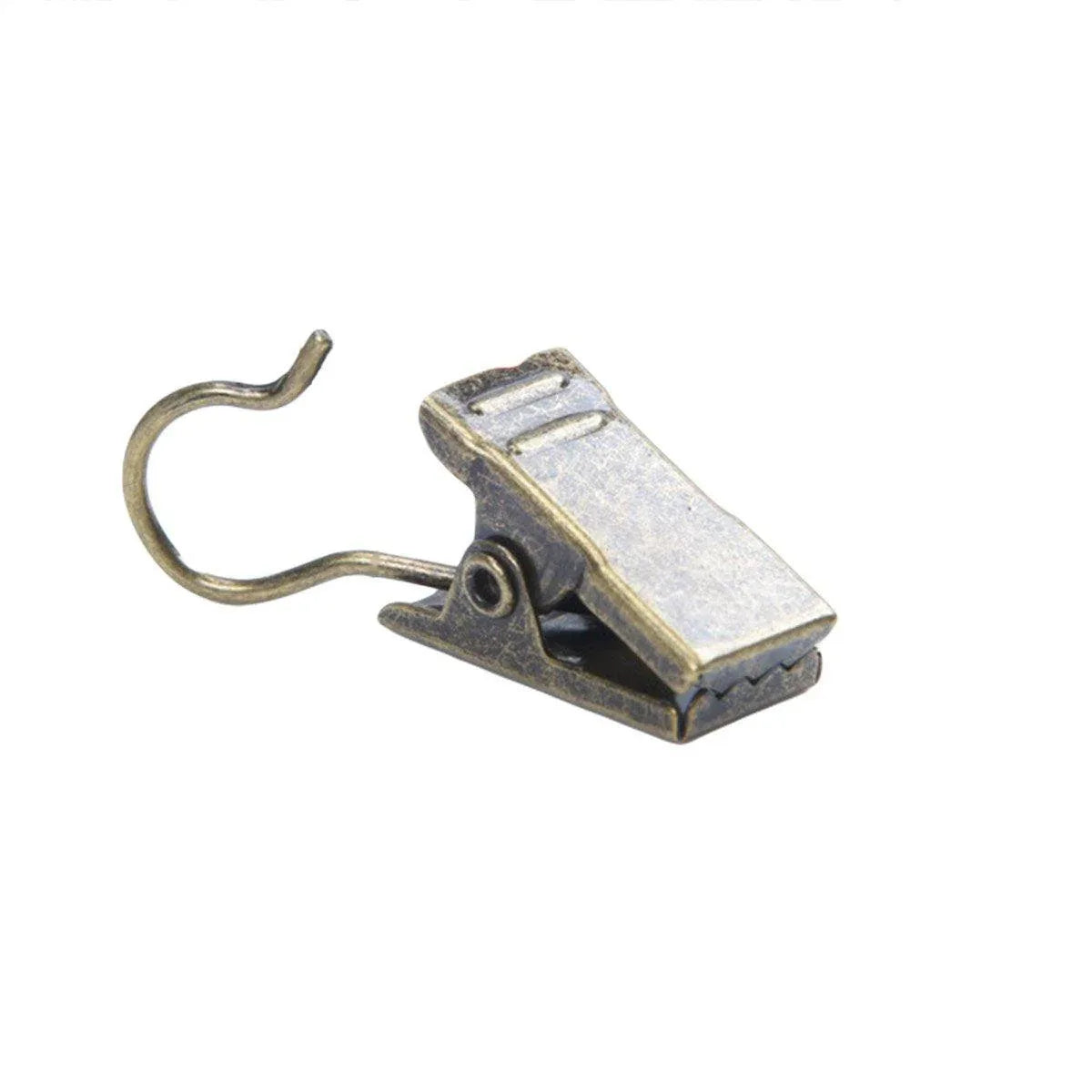 50PCS Stainless Steel Curtain Clip Hooks Strong Load-bearing Shower Accessories - Copper - Mekamart Australia