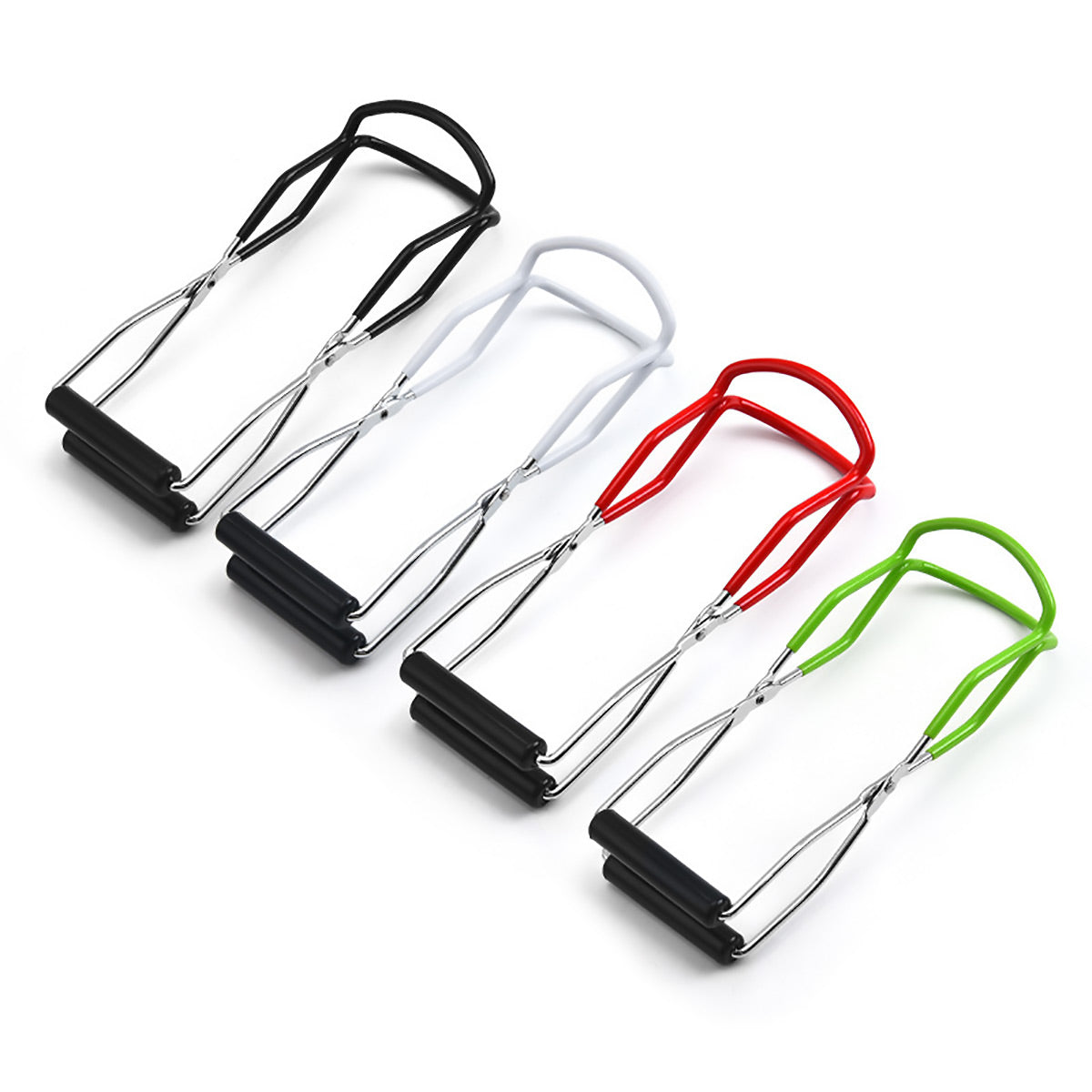 Stainless Steel Canning Jar Lifter Anti-Slip Lifting Tongs Gripper Anti-scalding - White