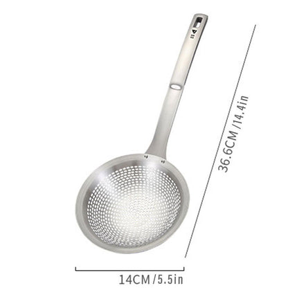 Stainless Steel Colander Spoon Kitchen Strainer Tool for Pasta Rice Vegetable