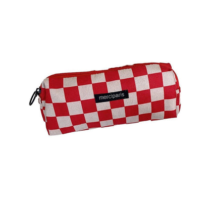 Large Capacity Pencil Case Organiser Bag Stationery Holder School Travel Pouch - Cartoon Flowers