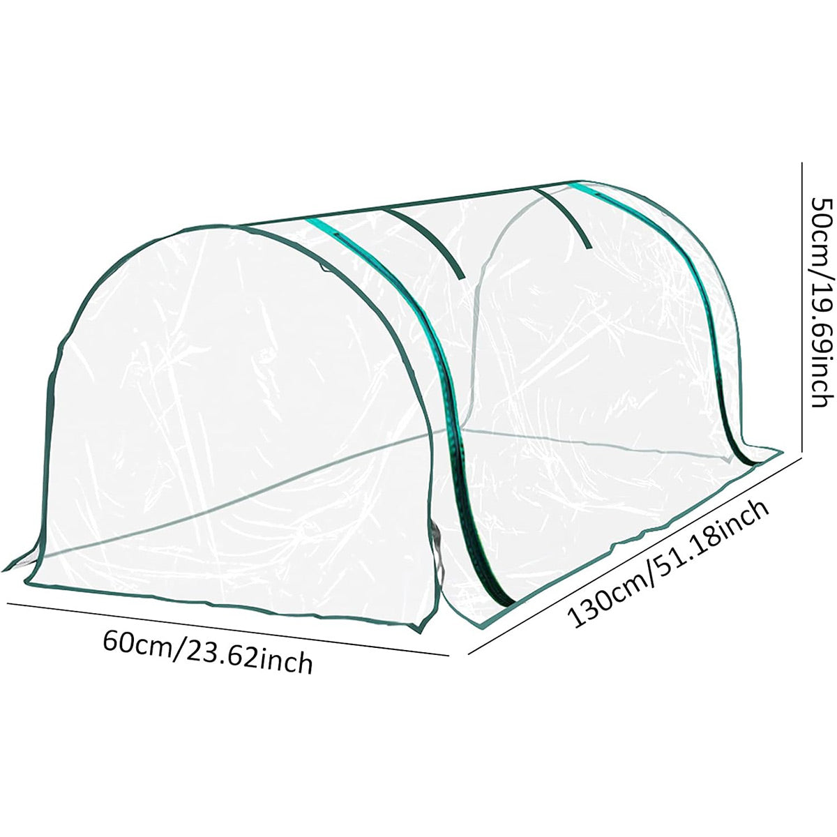 PVC Greenhouse Cover Replacement Plant Tent Garden Shelter No Frame - Grid