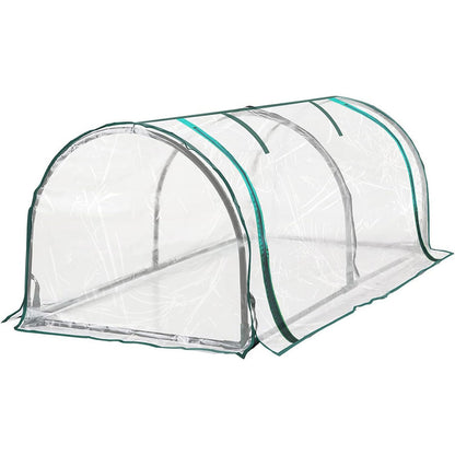 PVC Greenhouse Cover Replacement Plant Tent Garden Shelter No Frame - Grid