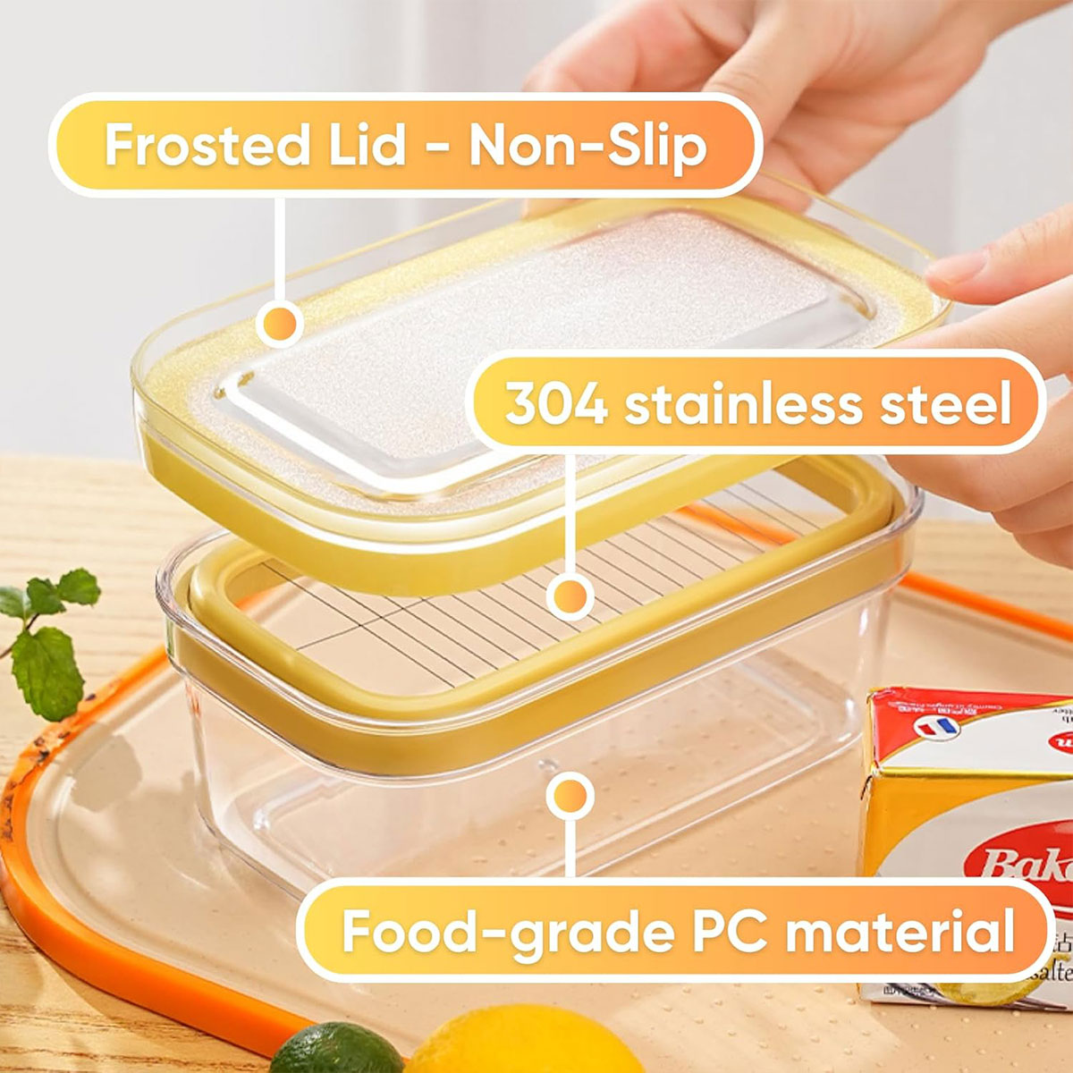 With Lid Butter Cutting Box Slicers Case Cheese Slicers Butter Dish Box