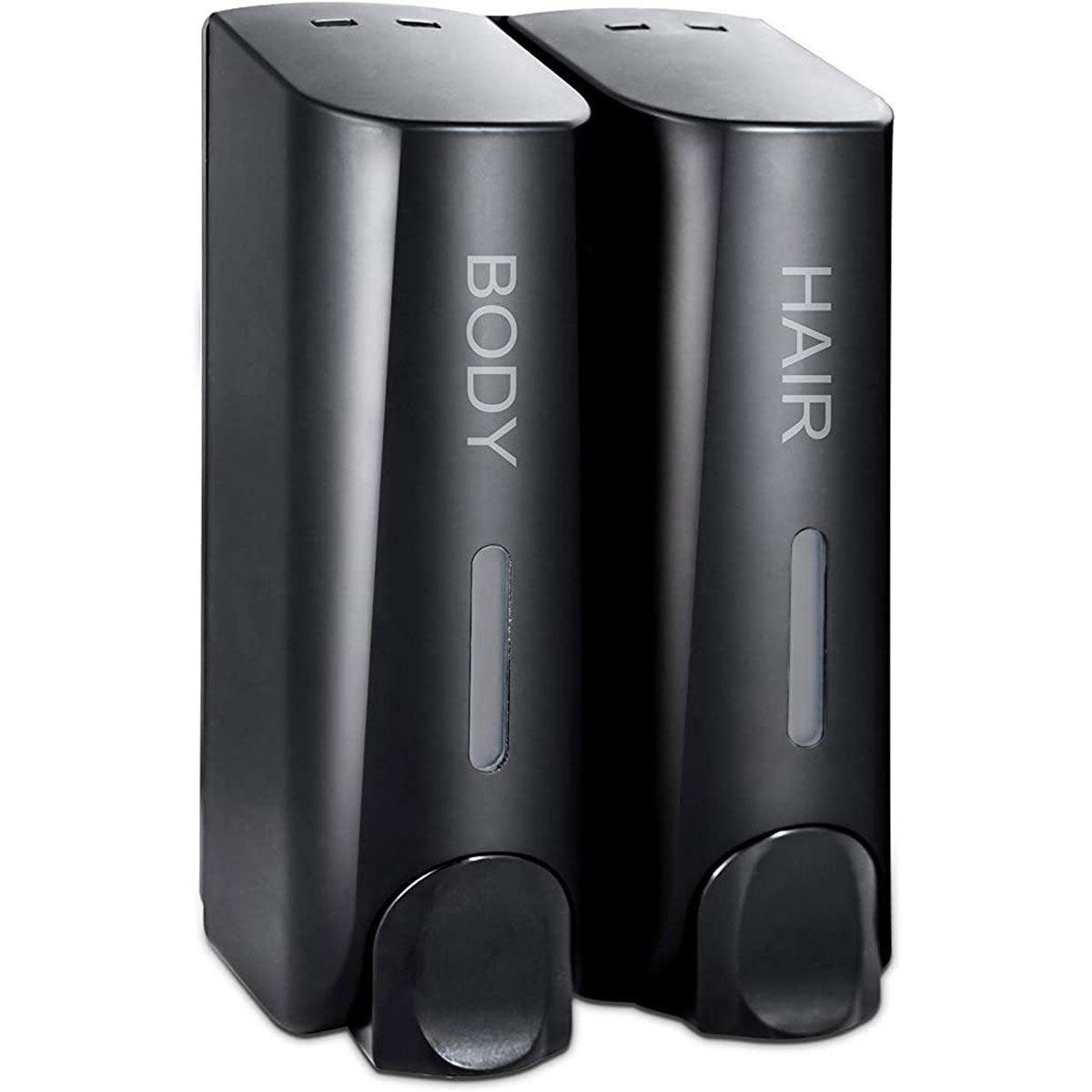 Hotel Wall Mounted Soap Dispenser Bathroom Shampoo Shower Gel Hand Soap Box - White-Single