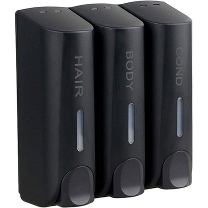 Hotel Wall Mounted Soap Dispenser Bathroom Shampoo Shower Gel Hand Soap Box - White-Single