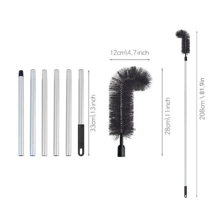 Gutter Cleaning Brush Roofing Tool with Pole 208cm for Long Splicing Gutter