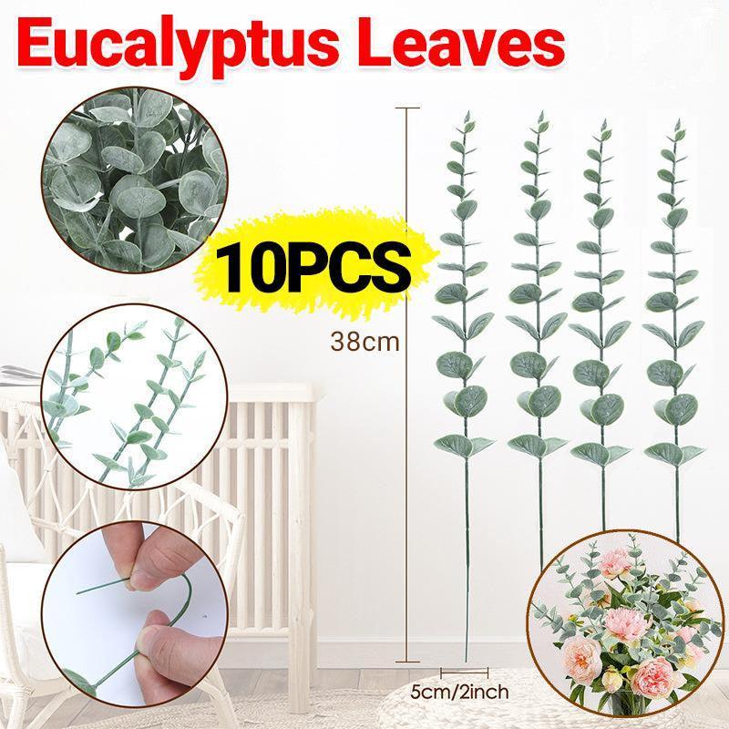 Artificial Eucalyptus Leaf Flowers Fake Green Plant Nordic Home Party Decor