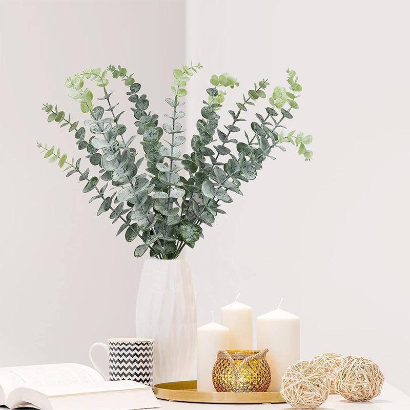 Artificial Eucalyptus Leaf Flowers Fake Green Plant Nordic Home Party Decor