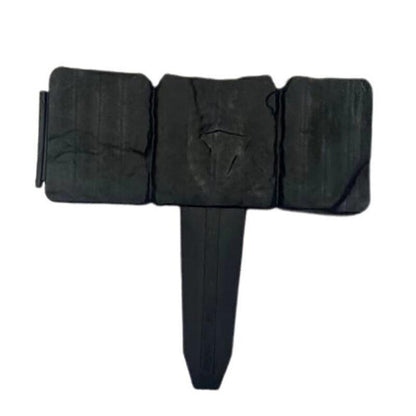 20pcs Garden Fence Edging Plastic Lawn Border for Outdoor Yard Flower Bed - Black