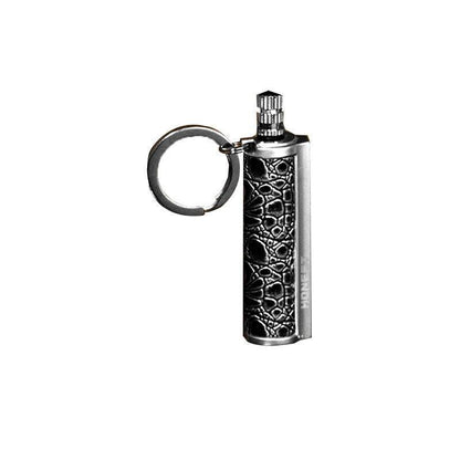 Fire Starter Lighter Waterproof Flint Match Metal Keychain Camping Survival Bda - Gold