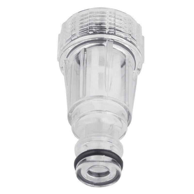 2PCS High Pressure Washer Inlet Filter Connector Fittings Transparent Adapter