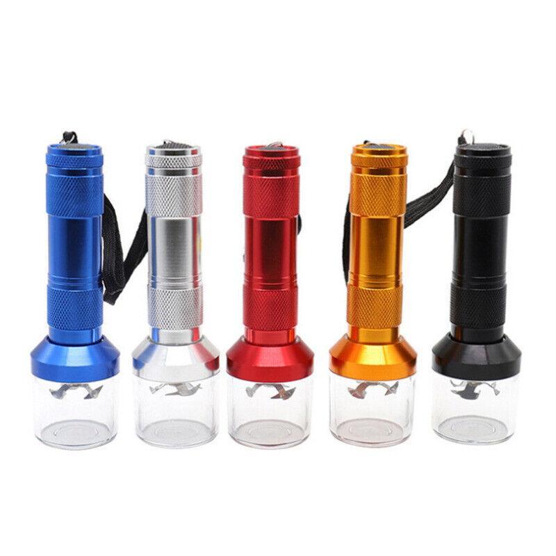 Electric Portable Pocket Metal Herb Weed Tobacco Grinder Spice Crusher Gift Au - Red