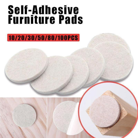 Felt Pad Furniture Floor Protector Pads Self Adhesive Round Heavy Duty - 10PCS - Mekamart Australia