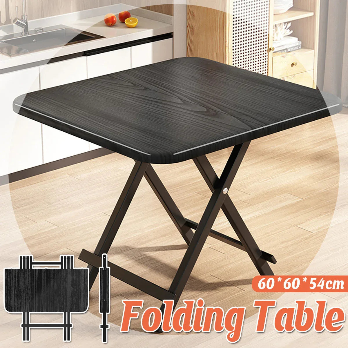 Folding Dining Table Model Portable Simple Household Table Compact Space Saving - Mekamart Australia