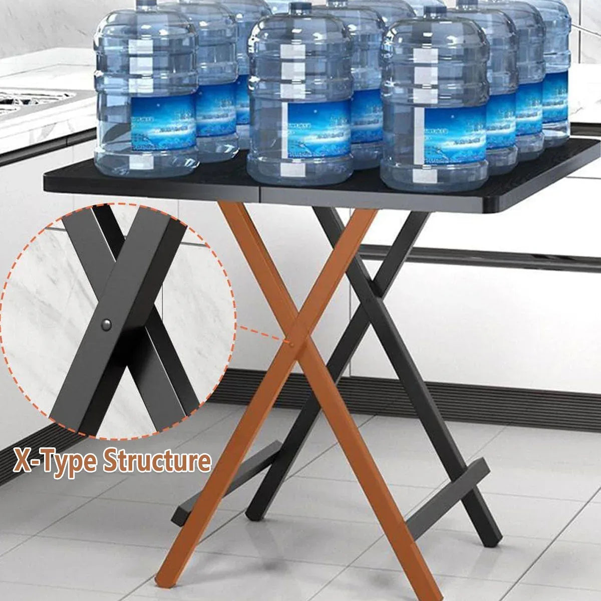 Folding Dining Table Model Portable Simple Household Table Compact Space Saving - Mekamart Australia