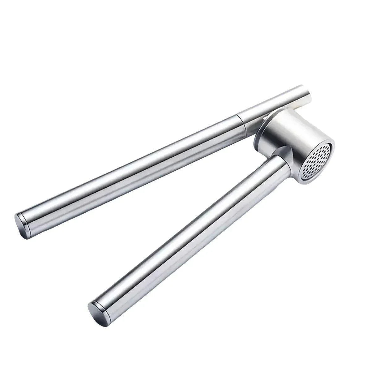 Stainless Steel Garlic Press Peeler Zinc Alloy Kitchen Tool Garlic Crusher - Mekamart Australia