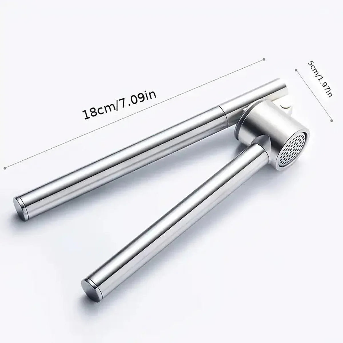 Stainless Steel Garlic Press Peeler Zinc Alloy Kitchen Tool Garlic Crusher - Mekamart Australia