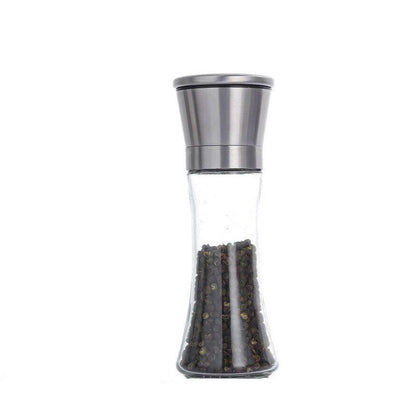 Stainless Steel Manual Salt and Pepper Grinder with Adjustable Ceramic Core - 200ML