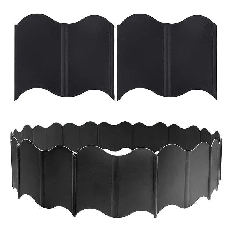 20PCS Garden Edging Fence Decorative Plastic Lawn Border Panels Landscaping - Green - Mekamart Australia