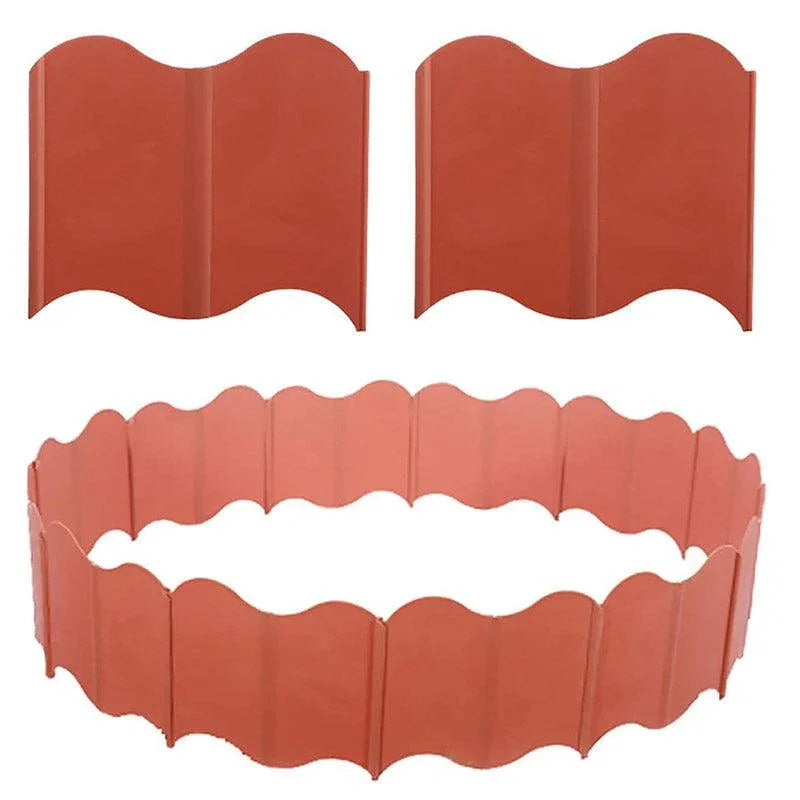 20PCS Garden Edging Fence Decorative Plastic Lawn Border Panels Landscaping - White - Mekamart Australia