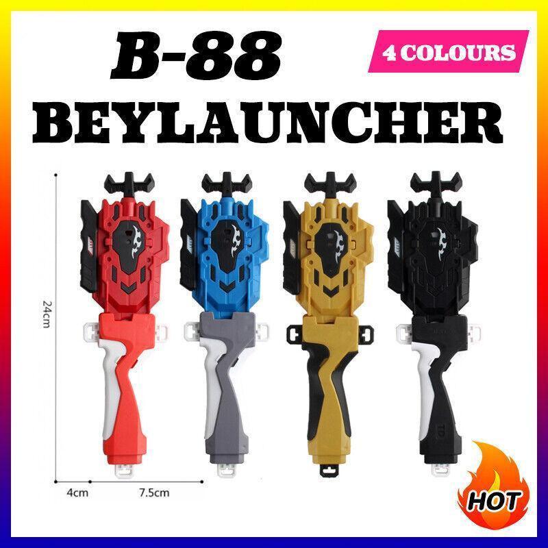 B-88 Beylauncher Beyblade String Launcher Ripper Red Blue Black - Gold