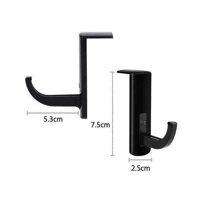 Universal Headphone Hook Desk Edge Mount Adhesive Headset Holder - White - Mekamart Australia