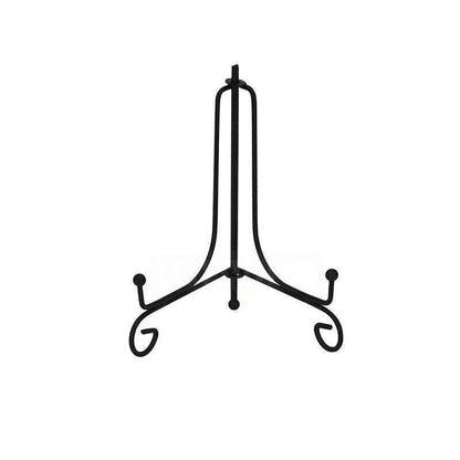 Plate Stands Iron Display Easel Photo Picture Bowl Dish Book Holder Frame Black - 10 Inch - Mekamart Australia