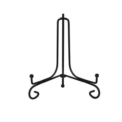 Plate Stands Iron Display Easel Photo Picture Bowl Dish Book Holder Frame Black - 10 Inch - Mekamart Australia