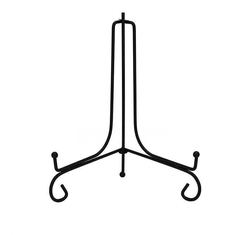 Plate Stands Iron Display Easel Photo Picture Bowl Dish Book Holder Frame Black - 10 Inch - Mekamart Australia