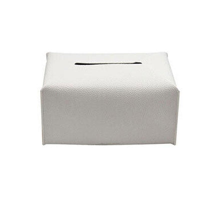 Large Size Tissue Box Dispenser Paper Holder Napkin Case Pu Leather Cover - Pink