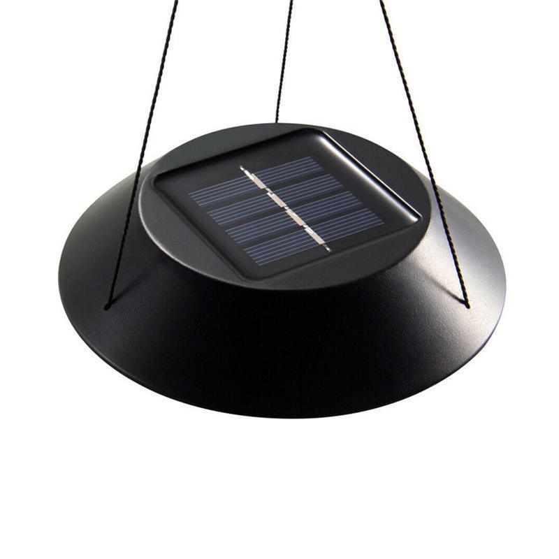 Wind Chimes Solar Powered Led Lights Changing Hanging Garden Yard Outdoor Decor - Dragonfly