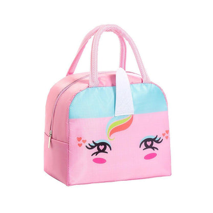 3D Bento Lunch Bag Cartoon Handbag Insulated Food Box Bag for Students LunchTote - Yellow Duck